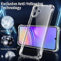 Tentoki 3 en 1 Coque et Verre Trempé pour Samsung Galaxy A07, [Coussin d'air Intégré] Anti-Jaunissement Souple TPU Bumper Coque