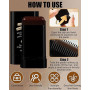 MOPZIJA Bâton de coloration 2-en-1 et peigne, teinture au peigne sûre et pratique, bâton de retouche, résistant à l'eau et à la