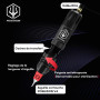 Kit de Machine à Tatouer Rotative Sans Fil POSEIDON avec 20 Cartouches d'Aiguilles,Encres & 2 Batteries Rechargeables | Pistolet