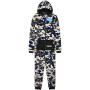 Get Trend Fortnite Grenouillere Adolescent Garcon Combinaison Enfant Pyjama Combinaison Polaire avec Capuche Idée Cadeau Gamer (