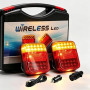 KinZon LED 2 x Feux Arrière Base Aimanté Sans Fil, E11 Marqué Homologué de camion magnétiques sans câble Wireless Pour Auto Cami