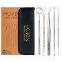HOKIN Detartreur Dentaire Kit Dents en acier Inoxydable kit de Nettoyage Calcul Calculateur de Plaque Hygiène Scanner Crochet Ch