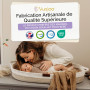Yunioo matelas à langer, panier à langer avec coussin de voyage supplémentaire, matelas à langer en mousse et housse hydrofuge, 