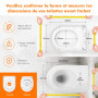 Ibergrif M41001, Abattant WC Forme D, Cuvette Toilette avec Frein de Chute, Lunette WC avec Fermeture en Douceur, Lunette de Toi