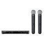 Shure BLX288/SM58 UHF Système de Microphone sans Fil – Parfait pour l'église, Le karaoké, Le Chant – 14 Heures d'autonomie, port