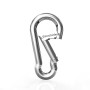 10 Mousquetons en Acier INOX 304 LISOPO Petit Mousqueton 40 mm x 4 mm Mousqueton de Fixation avec Fermeture à Clip pour Les Outi