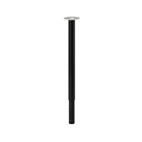 IKEA Pied de Table OLOV en Acier - laqué Noir - Réglable Entre 60 et 90 cm - avec Capuchon de Protection pour Le Sol et vis pour