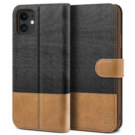 BEZ® Coque pour iPhone 11, Etui pour iPhone 11 Housse en Cuir de Protection, Portefeuille en Cuir Polyuréthane, Crochet, Pochett