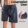 Milaloko Maillot de Bain Homme avec Poche Short de Bain Imperméable à Séchage Rapide Short de Bain avec Cordon de Serrage Réglab
