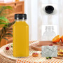 Yzpklhw Lot de 10 bouteilles de jus en plastique de 250 ml avec couvercles inviolables, vides et réutilisables, pour lait, eau,