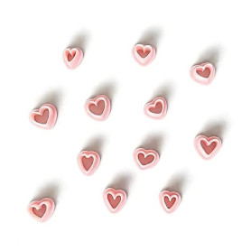 Zzcy 9 Pcs Emporte-Pièces en Forme de Cœur D'argile Polymère, Tampons en Argile à Cœur pour Boucles D'oreilles et Autres Bijoux