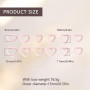 Zzcy 9 Pcs Emporte-Pièces en Forme de Cœur D'argile Polymère, Tampons en Argile à Cœur pour Boucles D'oreilles et Autres Bijoux