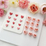 Zzcy 9 Pcs Emporte-Pièces en Forme de Cœur D'argile Polymère, Tampons en Argile à Cœur pour Boucles D'oreilles et Autres Bijoux