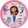 Gabby's Dollhouse Kit de fête 36 pièces avec assiettes en carton, gobelets en carton, serviettes pour anniversaire d'enfant