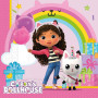 Gabby's Dollhouse Kit de fête 36 pièces avec assiettes en carton, gobelets en carton, serviettes pour anniversaire d'enfant
