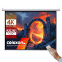celexon Basic Écran de Projection motorisé 110" | 200x200 cm 1:1 | Écran Full-HD 4K pour Le Home Cinéma ou présentations de Bure