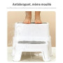 Marche Pied Enfant, metaheim Tabouret Robuste à 2 Niveaux pour la Salle de Bain, Lavabo et Toilette, Anti-basculement et Antidér