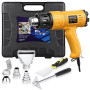 Décapeur Thermique Kit, SEEKONE Pistolet à Air Chaud 2000W avec Mallette à Outils, Réglable Température 50-600°C 190-500L/min, a