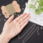 UNICRAFTALE 5m Chaînes de Câbles Chaîne Acier Inoxydable Chaîne de Collier 10 fermoirs à Pince de Homard et 30 Anneaux de Saut N