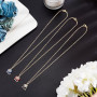 UNICRAFTALE 5m Chaînes de Câbles Chaîne Acier Inoxydable Chaîne de Collier 10 fermoirs à Pince de Homard et 30 Anneaux de Saut N