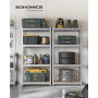 SONGMICS Lot de 2, Étagère de Rangement à 4 Niveaux, 40 x 80 x 160 cm, Capacité 520 kg, Planches Réglables, Style Industriel, po