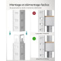 SONGMICS Lot de 2, Étagère de Rangement à 4 Niveaux, 40 x 80 x 160 cm, Capacité 520 kg, Planches Réglables, Style Industriel, po