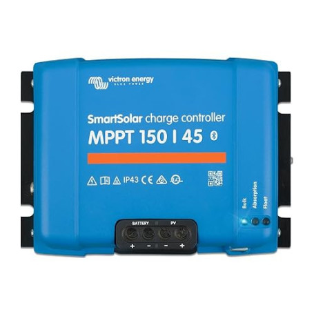 Victron Energy SmartSolar MPPT 150V 45 amp 12/24/36/48-Volt Contrôleur de Charge Solaire (Bluetooth)