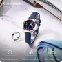 Fullmosa Bracelet de montre, Bracelet en cuir vintage de remplacement pour smartwatch et montre universelle avec fermoir en acie