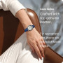 Fullmosa Bracelet de montre, Bracelet en cuir vintage de remplacement pour smartwatch et montre universelle avec fermoir en acie