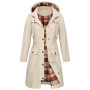 Tuopuda Parka Imperméable Femme Longue Coupe Vent avec Capuche Veste de Pluie Printemps Automne Manteau mi Saison Vêtements d'Ex