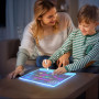 Tablette Lumineuse Dessin Enfant, 30x20cm Tableau Lumineux，Tablette Ecriture Enfant En Incluant 7 Surligneurs, Grand Choix De Ca