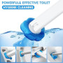 ANOMM Kit de Brosse WC avec 48 Recharges et 2 Support, Manche Allongé, Brosse Toilette WC Jetable Murale, pour Cuvette, Salle de