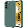Qasyfanc Coque Protection Caméra pour Samsung Galaxy S22, Coque Samsung S22 5G Silicone, Housse de Protection Antichoc, Mince, S