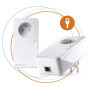 devolo Magic 2 LAN Starter Kit: 2x Adaptateurs, Prise Gigogne (2 400 Mbit/s, 1x Port Gigabit Ethernet), idéal télétravail, gamin