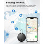 Smart Air Traceur Tag, Compatible avec Apple Find My (iOS Uniquement), étanche IP67, Batterie Remplaçable, Localisateur de Clés/