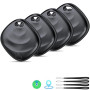 Nouveau [Certifié Apple MFi] (iOS Uniquement) Air Tracker Tags Lot de 4, Hoxe Bluetooth 5.3 Traceur Compatible Apple Localiser A