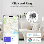 Nouveau [Certifié Apple MFi] (iOS Uniquement) Air Tracker Tags Lot de 4, Hoxe Bluetooth 5.3 Traceur Compatible Apple Localiser A