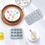 2 Moules à Fondants Fleurs Silicone,Sans BPA Moule Silicone Fleur Bonbon,15.4*12.8 cm/20.6*11cm Moules à Bonbons et Chocolat,Ant