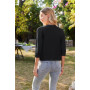ZEAGOO Boléro Festif Élégant Cardigan Court Boléro Veste Manches 3/4 Élégant Veste Ouvert Devant Cardigan Casual Solid Top S-XXL