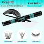 Collage et Scellement des Cils Colle Faisceau de Cils - Colle pour Baguette de Mascara 10ml - Lash Seal 2 in 1 DIY Lash Clusters