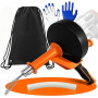 Furet Déboucheur Canalisation - 10M Furet Plomberie Flexible avec Gants, Sac de Rangement - Spirale de Nettoyage de Canalisation