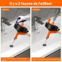 Furet Déboucheur Canalisation - 10M Furet Plomberie Flexible avec Gants, Sac de Rangement - Spirale de Nettoyage de Canalisation