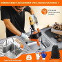 Furet Déboucheur Canalisation - 10M Furet Plomberie Flexible avec Gants, Sac de Rangement - Spirale de Nettoyage de Canalisation