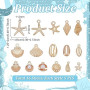 UNICRAFTALE Lot de 100 Pièces d'Emblemes Océan Assortis en Emblemes de Vie Marine Métalliques Poissons de Mer Coquillages Etoile