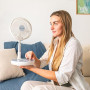 Cecotec Ventilateur Portable Pliable EnergySilence 800 FoldAir. Batterie 7200mAh, Design extensible et réglable, 5 pales aérodyn