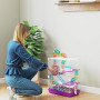 PawHut Cage pour Hamster Rongeur 4 étages avec Tunnels mangeoire Roue Maison échelles dim. 46L x 30l x 58H cm Violet