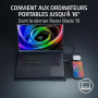 Razer Laptop Sleeve 16" Pouces avec Recharge sans Fil - Deux Zones compatibles MagSafe pour téléphone et écouteurs - Recharge Ra