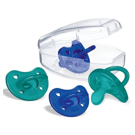 Chicco Sucette en silicone Chicco PhysioForma 16-36 mois, 4 pièces - Silicone doux et délicat, Soutient la Respiration Physiolog