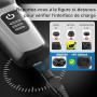Newding 15V HQ8505 Rasoir Chargeur pour Philip HC5630 QP6651 QP6510 QP6520 QP6530 QP6541 QP6620 QP6650 MG7745 MG7730 MG7720, ave