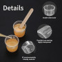 52 Pcs 30 ml Tasses à Mesurer en Plastique, Tasses à Mesurer Graduées pour Resine Epoxy, Verres Doseur, Gobelet Doseur pour Bric